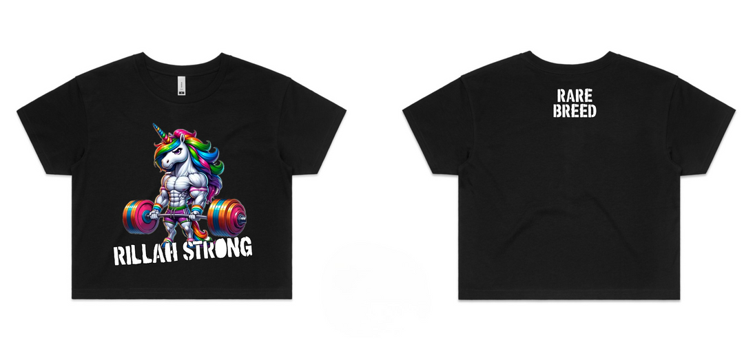 Rare Breed Unicorn Crop-Black