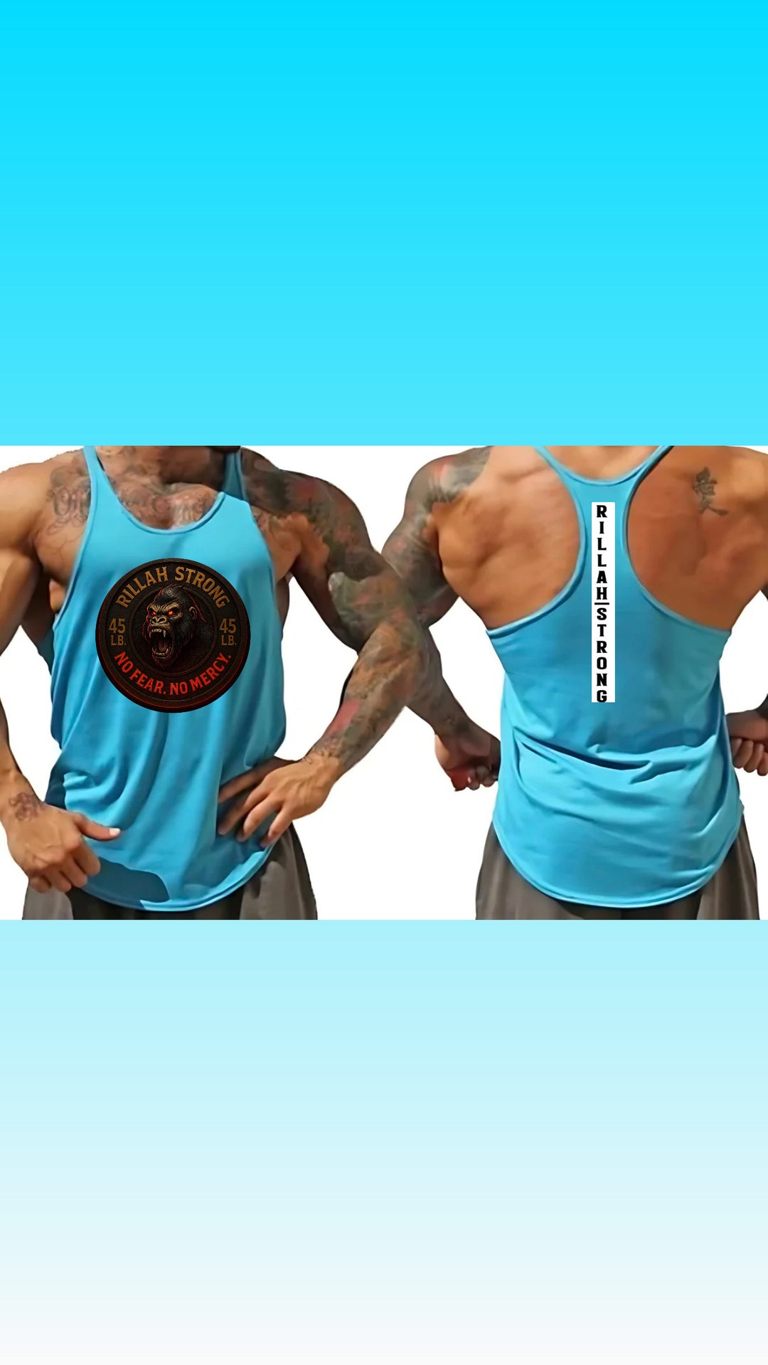 Y Back Tank Tops Side Gorilla