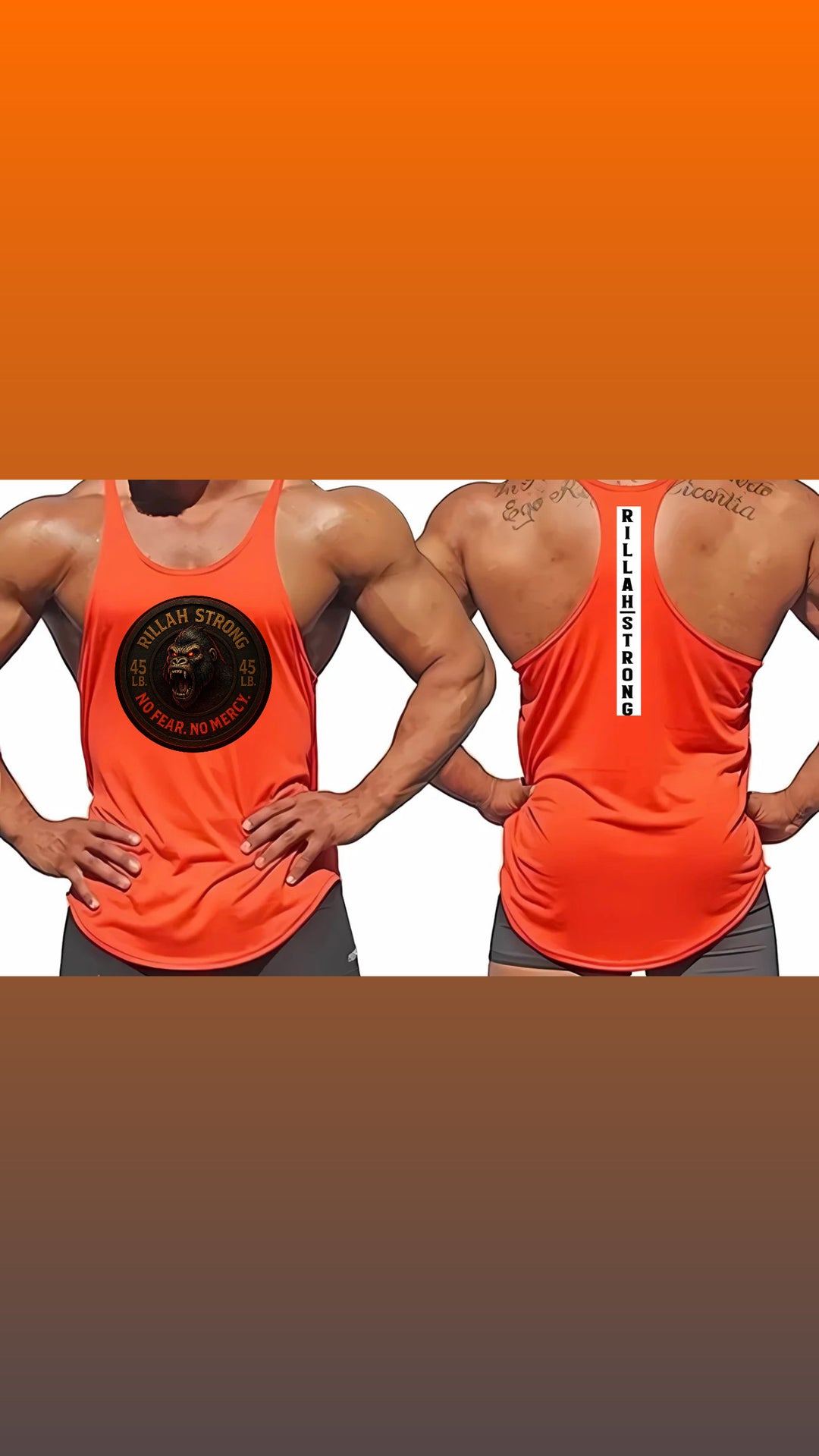 Y Back Tank Tops Side Gorilla