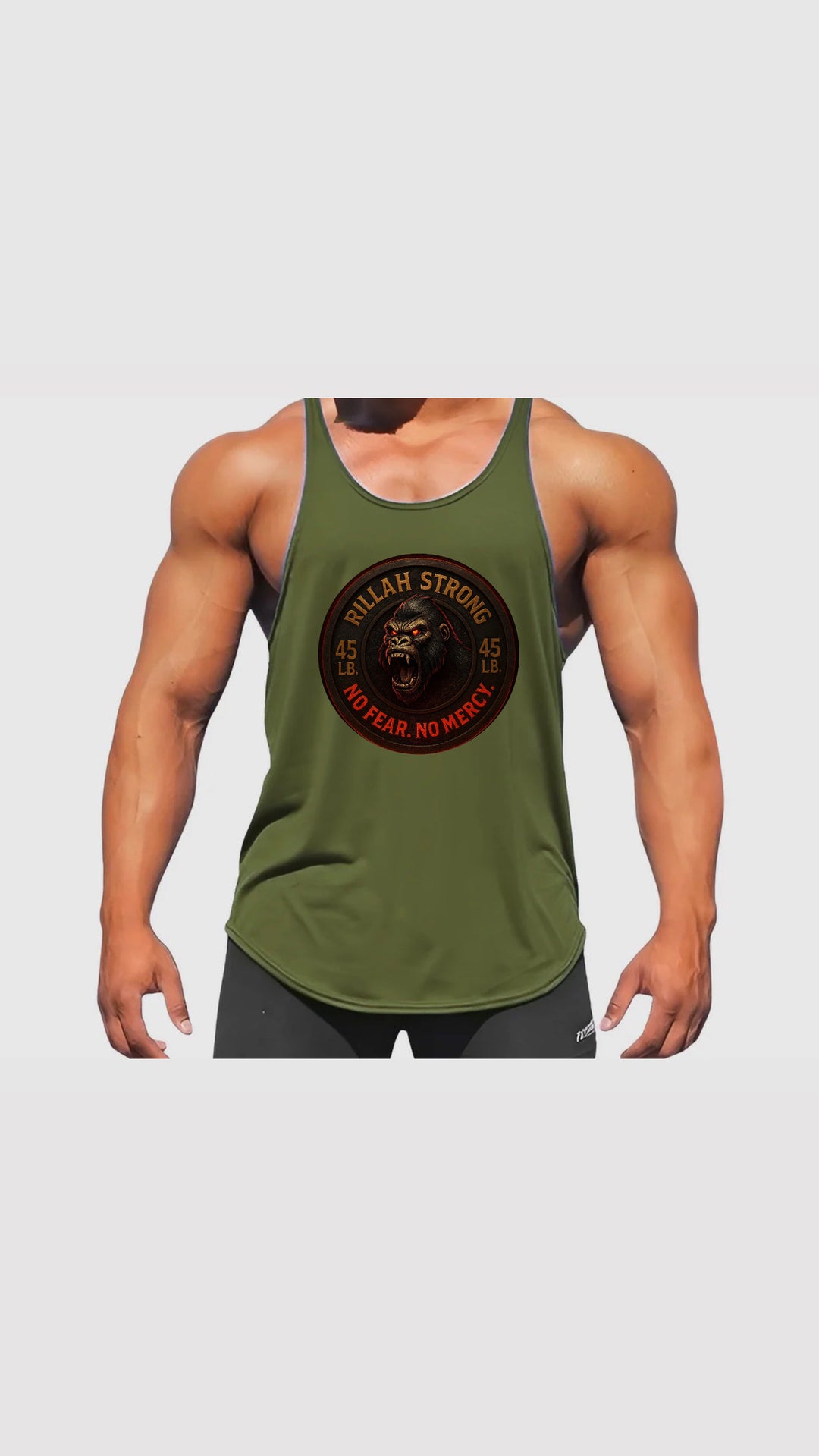 Y Back Tank Tops Side Gorilla