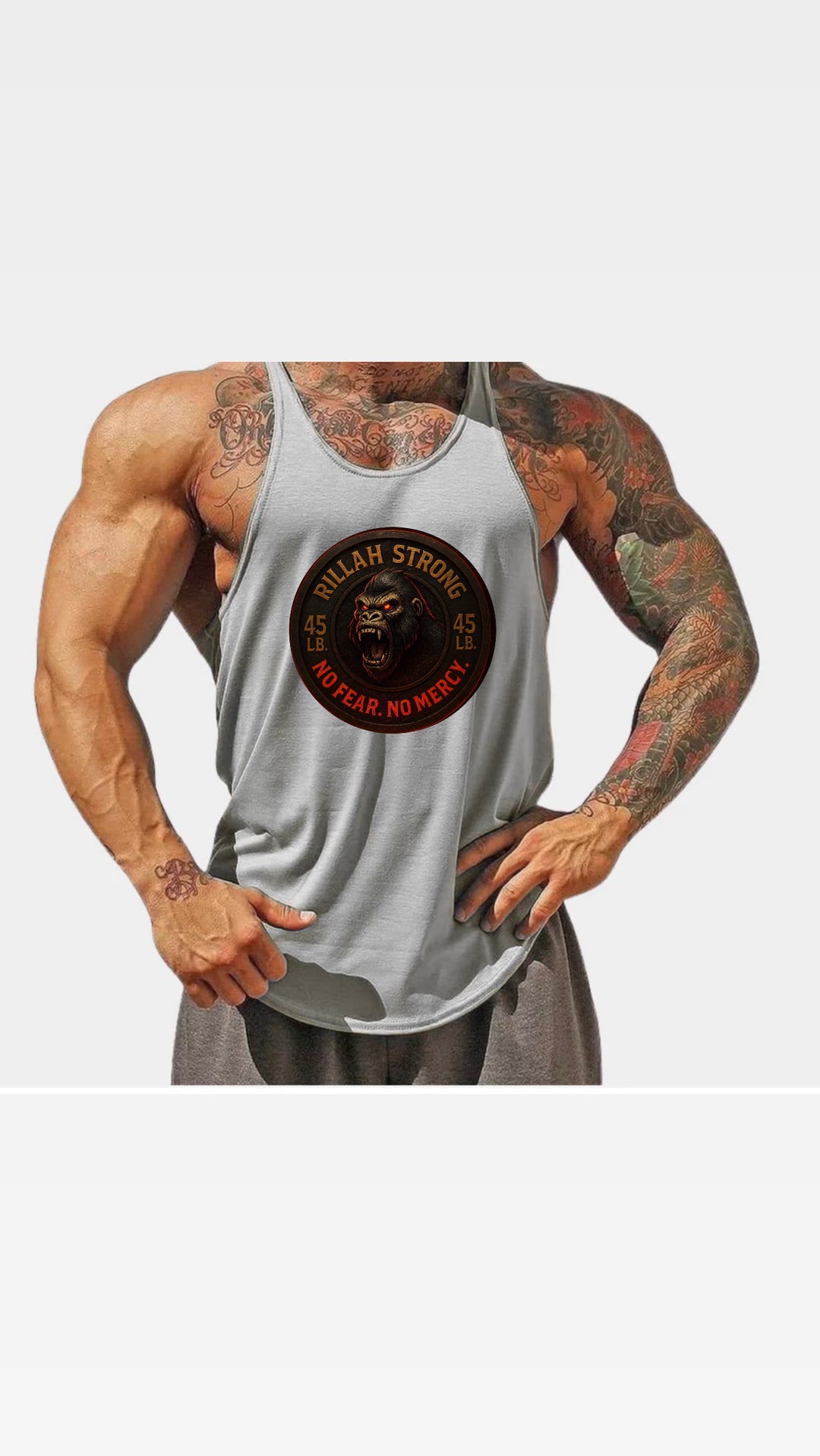 Y Back Tank Tops Side Gorilla