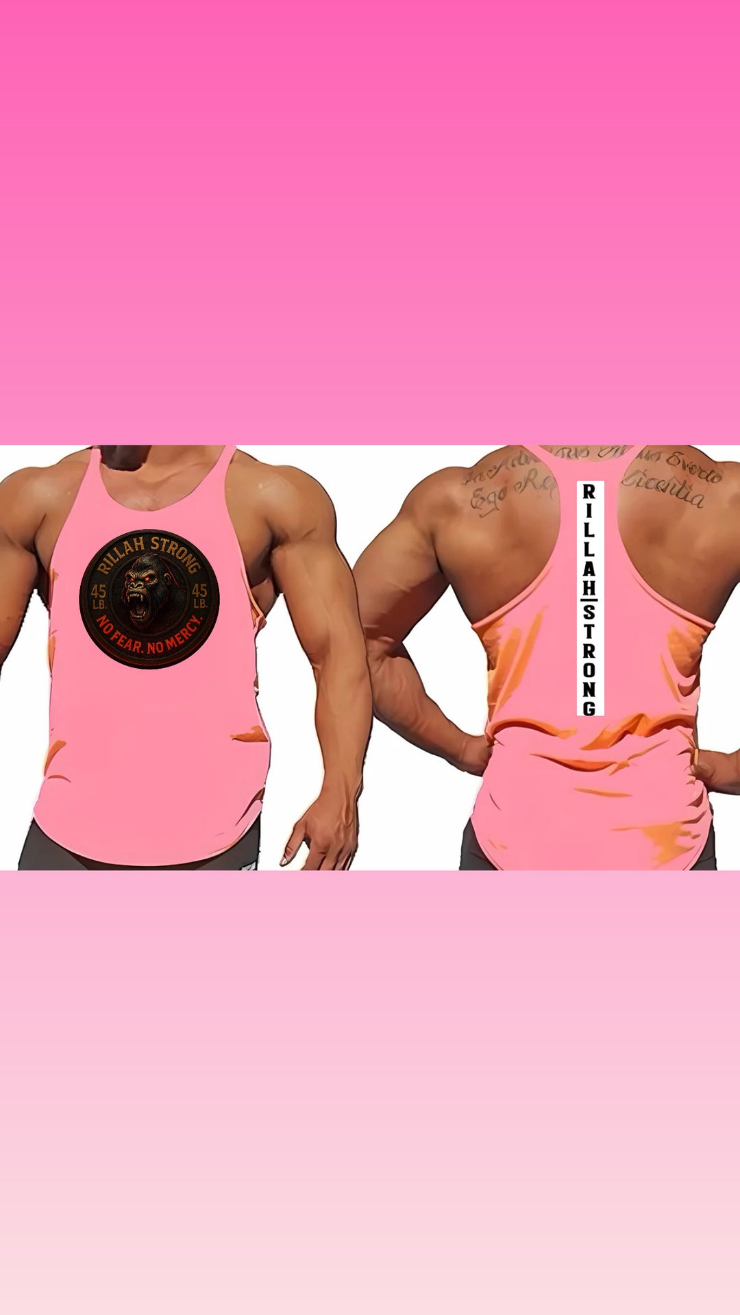 Y Back Tank Tops Side Gorilla