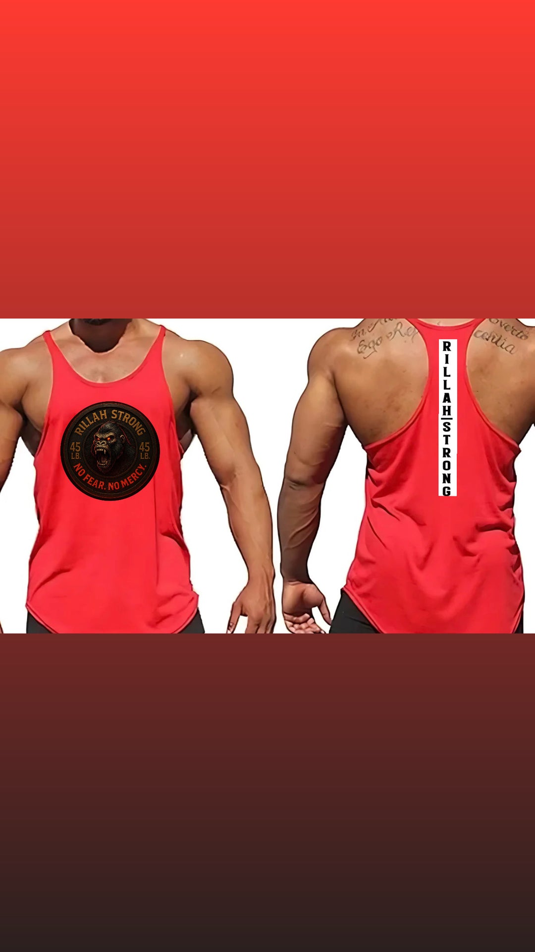 Y Back Tank Tops Side Gorilla