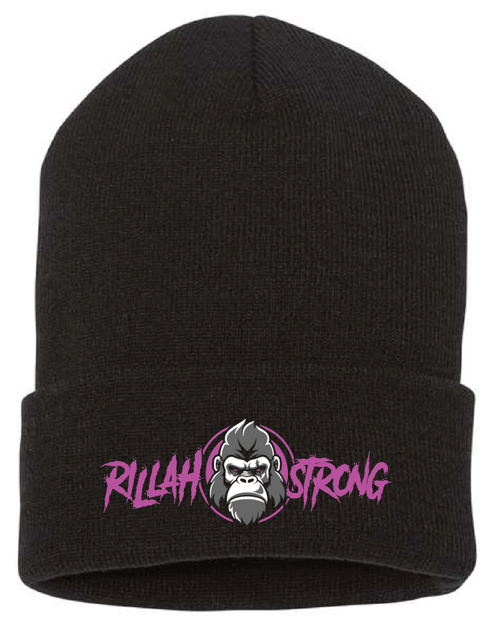 Rillah Black Cuff Beanie