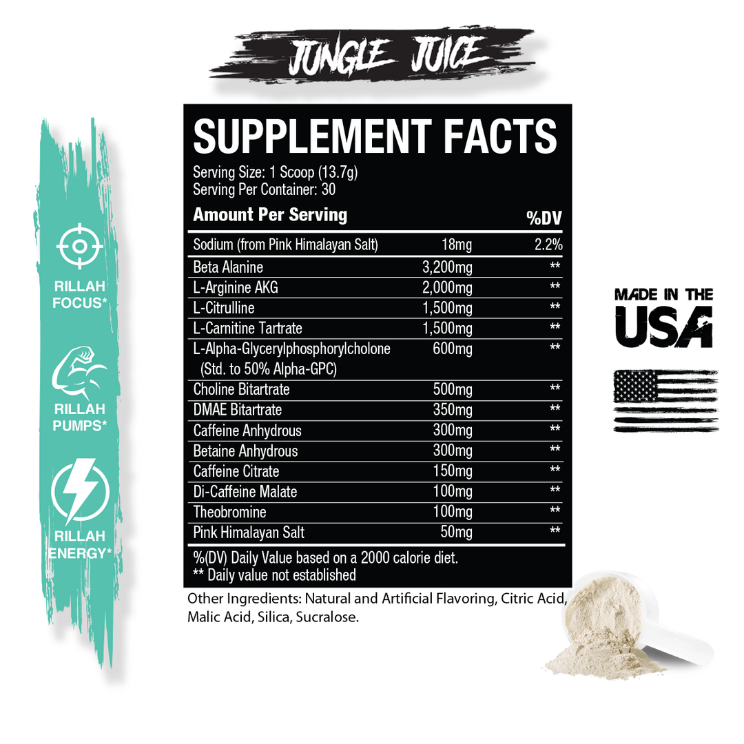 Jungle Juice Pre Workout - Artic Baha Blast - Limited Edition