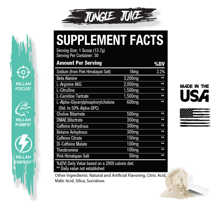 Jungle Juice Pre Workout - Artic Baha Blast - Limited Edition