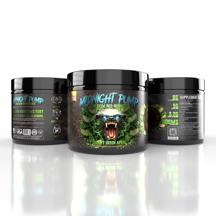 Midnight Pump Non Stim Pre Workout - Gummy Green Apple