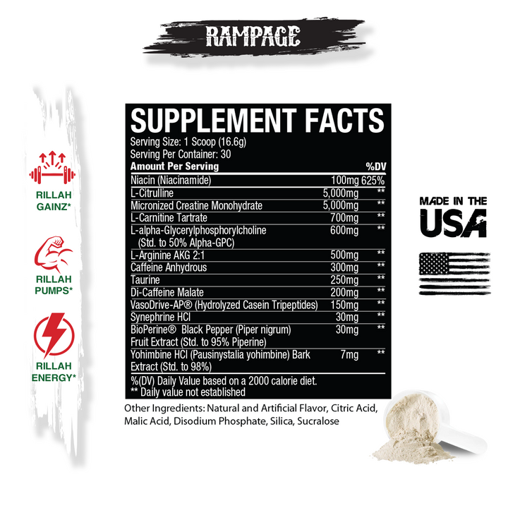 Rampage Hi-Stim Pre Workout - Sour Apple Watermelon